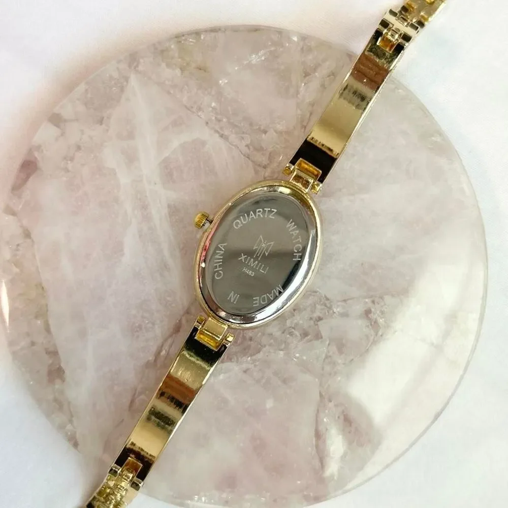 Vintage Inspired Luxury Gold Tone Watch